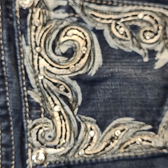 WILD AND FREE Miss Me Jeans Boyfriend Capri Size 26 ♠♠♠ - Picture 12 of 12